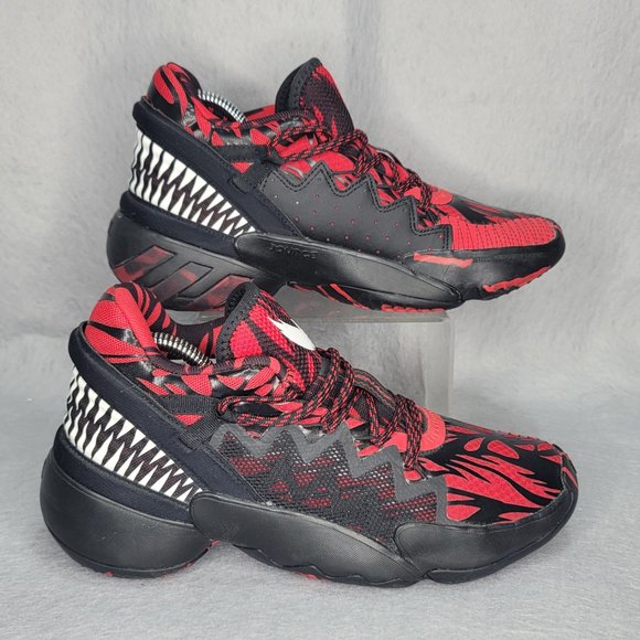 adidas MARVEL X D.O.N. ISSUE #2 J 'VENOM CARNAGE' Men's 6 FW8754 - Picture 2 of 8